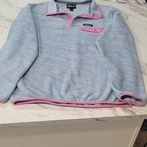 W,omen's PATAGONIA Pink & Purp[e Pullover Sweater
